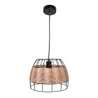 Pendant Light SOTERO 1xE27 H.Reg.xD.32cm Rattan Brown