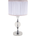 Table Lamp AMARANTE 1xE27 H.57xD.30cm Chrome/White
