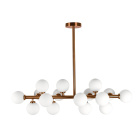 Ceiling Lamp ANAMAR 16xG9 L.92,5xW.28xH.69cm Gold/White