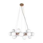 Ceiling Lamp ANAMAR 25xG9 Alt.Reg.xD.68cm Gold/White