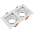 Frame for Downlight HECATE 2xGU10/GU5.3 (MR16) L.18,9xW.10,2xH.3,6cm Polycarbonate (PC) White