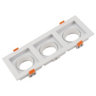 Frame for Downlight HECATE 3xGU10/GU5.3 (MR16) L.27,2xW.10,2xH.3,6cm Polycarbonate (PC) White