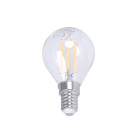 Bombilla E14 (fino) Esférica CLASSIC LED 4W 2700K 470lm Transparente-A++