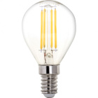 Bombilla E14 (fino) Esférica CLASSIC LED 6.5W 2700K 806lm Transparente