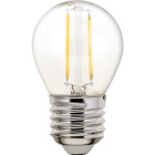 Bombilla E27 (grueso) Esférica CLASSIC LED 2W 4000K 250lm Transparente-A++