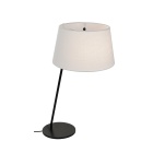 MARIZA 1xE14 black table lamp with beige lampshade