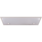 Plafond DOLOMITE 2xG13 T8 60cm C.71xL.24xAlt.7cm Acrílico Branco