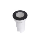 Aplique de encastrar ALDO 1xG9 1,7W 3000K IP67 Alt.12,7xD.5cm resina preta