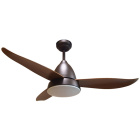 Ceiling fan MARINO brown D.122cm 3 blades, with light 16W 1600lm 4000K