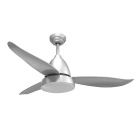 Ceiling fan MARINO silver color D.122cm 3 blades, with light 16W 1600lm 4000K