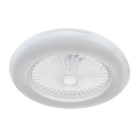 Ceiling fan TORNADO white D.55cm 5 blades, with light 48W 3600lm 3000-6000K