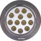 Downlight Empotrable RED redondo rotativo 12x1W LED 672lm 30° Al.0,3xD.14cm Niquel