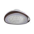 Ceiling fan AC GENEVA brown, 5 blades, 70W LED 3000-6500K, H.23xD.53,5cm