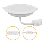 Foco encastrar INTEGO 2.0 PC redondo 6W LED CCT 600lm Alt.2,5xD.12,5cm branco