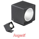 Aplique KUBO IP66 1x6W LED 660lm 4000K Al.7,5xAnc.6,5cm Antracita