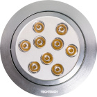 Downlight RED round 9x1W LED 30° H.0,3xD.13,5cm Satin Nickel