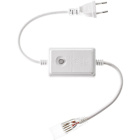 Power cord with plug for RGB LED strip 230V