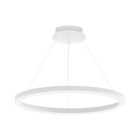 Suspensão LineX Circle LED CCT 60W 6000lm 3000K/4000K/6400K Alt.Reg.xD.90cm branco