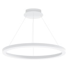 Suspensão LineX Circle LED CCT 80W 8000lm 3000K/4000K/6400K Alt.Reg.xD.120cm branco