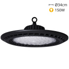 High Bay SUPERVISION IP65 1x150W LED 15000lm 6400K 90° H.17xD.34cm Black