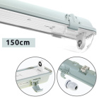 Armadura Estanca LINESTA IP65 1xG13 T8 LED 150cm C.156xL.8,0xA.9,0cm Gris