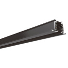 Recessed track for LINE PRO spotlight 2m (4 wires) in black aluminum