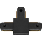"T" shaped connector for LINE PRO X2 track 2 conductors in black aluminum