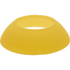 Glass ALESKA rounded shape in yellow D.16xH.4,5cm, for pendant light