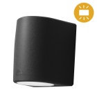 Wall Lamp MARTA 2xGX53 10W CCT (3colors) switch IP55 L.16,4xW.14,5xH.19,2cm black resin