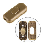 Interruptor de mão unipolar dourado sem braçadeira de cabo, em resina termoplástica