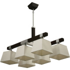 Ceiling Lamp MÓNACO 6xE27 L.70xW.39xH.Reg.cm Wengue/Beije