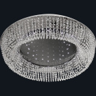 Plafond VIOLET large 25xG4 12V+90x0.06W LED H.19xD.100cm Chrome