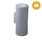 Wall Lamp FRANCA 2xGU10 6W CCT (2colors) switch IP55 L.9,5xW.11xH.24cm grey resin