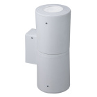 Wall Lamp FRANCA 2xE27 6W CCT (2colors) switch IP55 L.9,5xW.11xH.24cm white resin