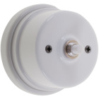 Push button PORCELAIN 2A 250V porcelain white