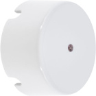 Junction box PORCELAIN D.100mm 3 in/out holes D.10cm 3 in/out holes porcelain white