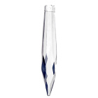 Glass drop 6,3cm 1 hole transparent (Box)