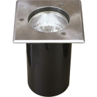 Ground Recessed Lamp BIGORNE square IP65 1xE27 L.15xW.15xH.0,5cm Satin Nickel