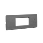 Aplique Empotrable NINA 1xR7s (78mm) 3,5W con pulsador CCT (3colores) IP55 L.14,5xAn.5xAl.5cm gris