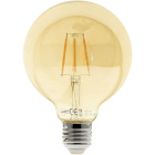 Bombilla E27 (grueso) Globo JOBIM LED D95 4W 2200K 200lm Ambar-A+