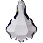 Crystal pendluque 8,9x6,7cm 1 hole transparent