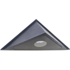 Wall Lamp BELL IP54 1x6W LED 415lm 4000K L.25xW.11xH.12,5cm Aluminium+Glass Anthracite