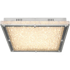 Plafón VILNIUS 1x60W LED 5400lm L.55xAn.55xAl.9cm Transparente/Cromo