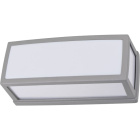 Wall Lamp ALCOA rectangular IP54 1x10W LED 1100lm 4000K L.26xW.11,5xH.11cm Grey