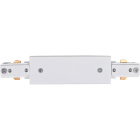 "I" shaped connector for ALFADUR track 3 conductors in white aluminum