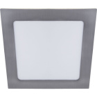 Downlight Empotrable FRANCO cuadrado 1x12W LED 672lm 3000K 120° L.17xAn.17xAl.0,2cm Niquel