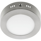 Plafond ESCUDO round 1x6W LED 336lm 3000K 120° H.3,5xD.12cm Satin Nickel