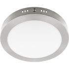 Plafond ESCUDO redondo 1x18W LED 1260lm 3000K 120° Alt.3,2xD.22,5cm Níquel