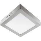 Plafond PESETA square 1x12W LED 672lm 6400K 120° L.17xW.17xH.3,5cm Satin Nickel