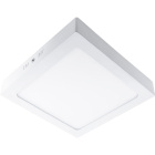 Plafón PESETA cuadrado 1x18W LED 1260lm 3000K 120° L.22xAn.22xAl.3,5cm Blanco